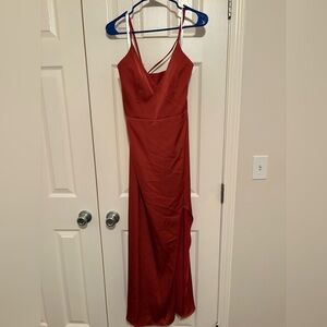Azazie Backless Red Dress